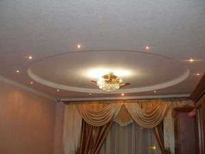Двухцветные натяжные потолки - фото примеры интерьеров Двухцветные натяжные потолки - фото примеры интерьеров